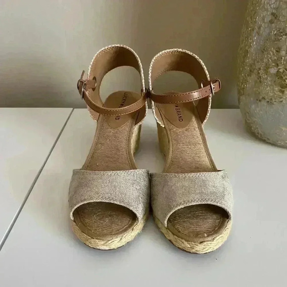 Lucky Brand Kyndra Espadrille Wedge Sandals Size 8 - Picture 7 of 8